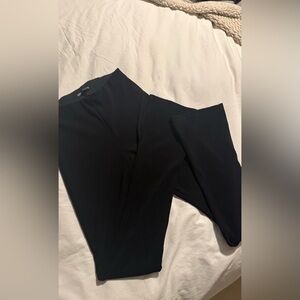 Zara Black Ponte Leggings with Slit Detail